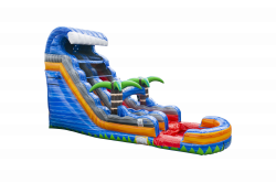 Tropical Island 18ft Waterslide