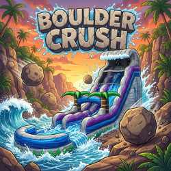 22Ft Boulder Crush Wet/Dry slide