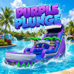 Purple Plunge 18ft Wet/Dry slide